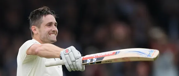 Chris Woakes hit a maiden Test century with an unbeaten 137 against India at Lord's