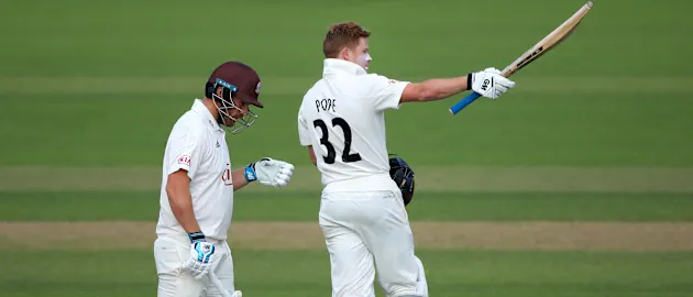 Ollie Pope comes in in form