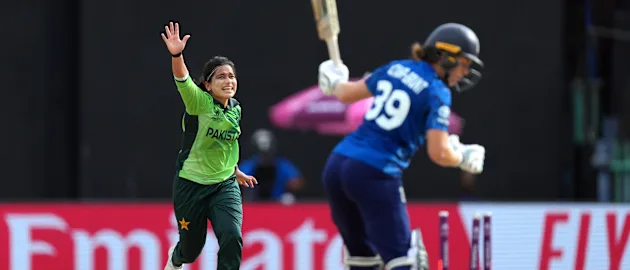 Sana's peach to dismiss Sciver-Brunt | CWC25