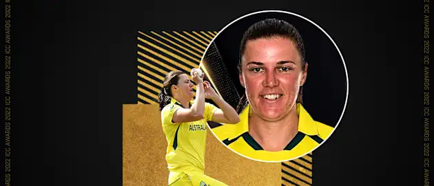 Australia's Tahlia McGrath has been voted ICC Women's T20I Cricketer of the Year 2022