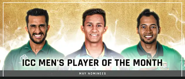 ICC Men's Player of the Month nominees – May