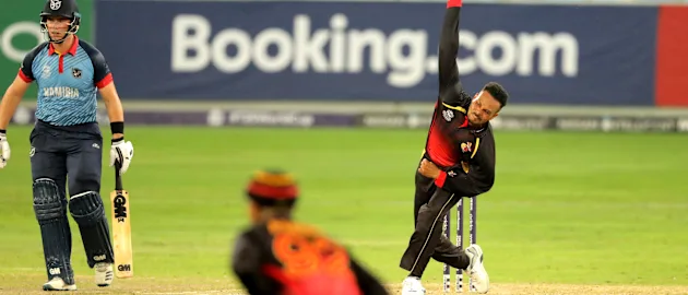 Norman Vanua bowling