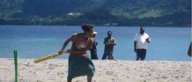 12137 Vanuatu Beach Cricket