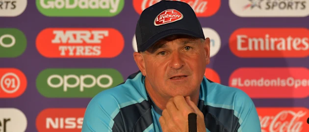 Bangladesh's English head coach Steve Rhodes attends a press conference at Lord's cricket ground in London on July 4, 2019, ahead of their 2019 Cricket World Cup group stage match against Pakistan.