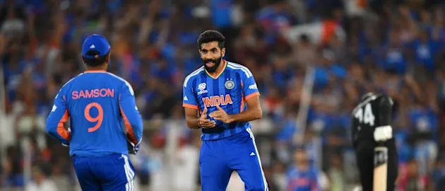 Sanju Samson and Jasprit Bumrah