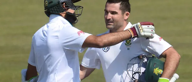 Dean Elgar and Hashim Amla