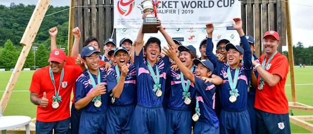 Japan winners of the ICC U19 CWC EAP Qualifier