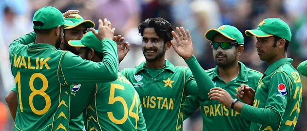 Hassan Ali was the pick of the Pakistani bowlers, returning with figures of 3 for 35 in his ten overs.