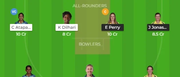 Australia v Sri Lanka Dream 11