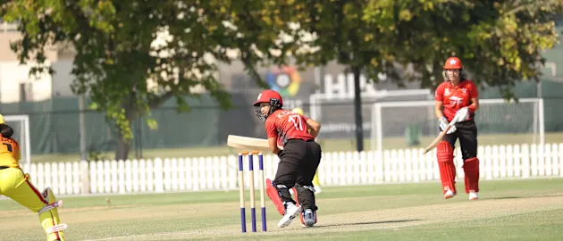 Skipper Kary Chan top-scored for Hong Kong with a 50-ball 43