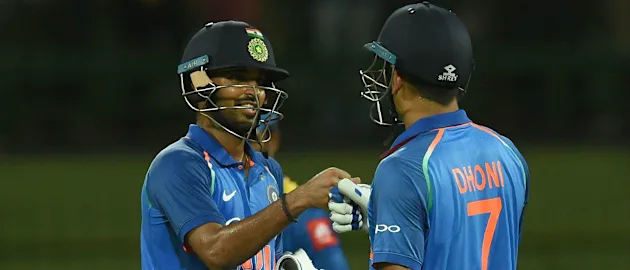 Bhuvneshwar Kumar and MS Dhoni