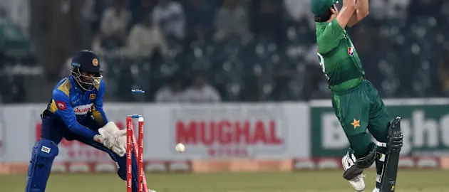 Ahmed Shehzad played an inauspicious shot