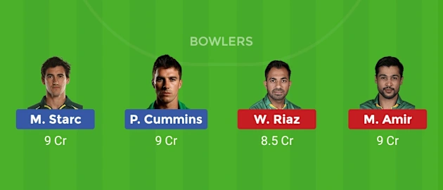 Our Dream11 team for Australia v Pakistan