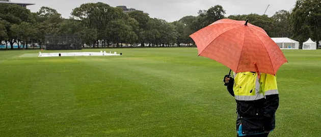Rain washed out the third day of U19CWC warm-ups.