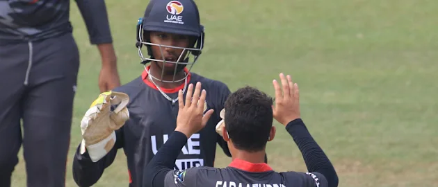 UAE won to maintain their perfect record
