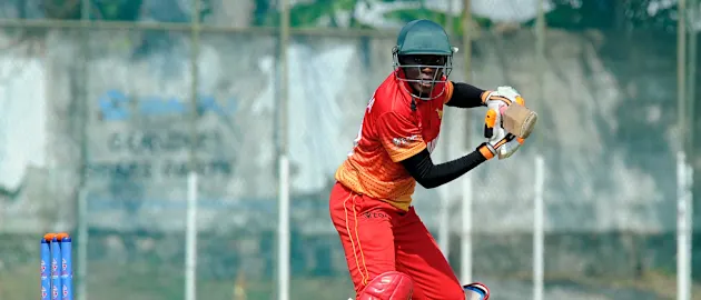 Mary-Anne Musonodo top scored with 35, as Zimbabwe posted 191 for 8 in 50 overs