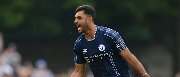 Safyaan Sharif continued his fine recent form to halt Ireland's victory march