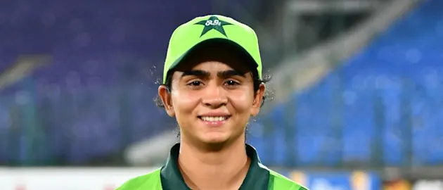 Player of the match - Sadaf Shamas (Pakistan women) 