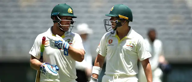 Marcus Harris and Aaron Finch