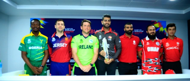ICC Men’s T20 World Cup Qualifier Trophy Press Conference, Abu Dhabi - 13th October 2019.