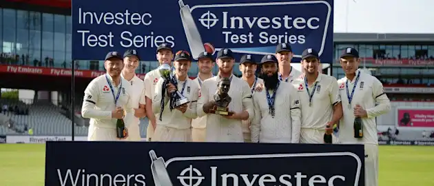 England celebrate series win over South Africa