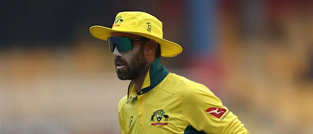 Glenn Maxwell fields against Sri Lanka
