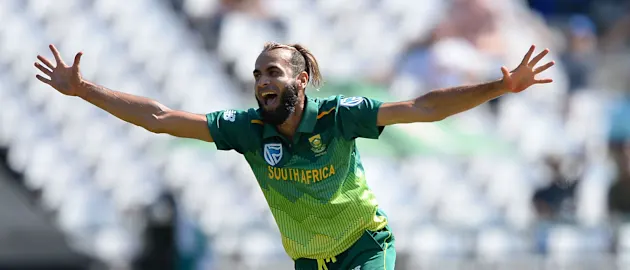 Tahir is famed for his exuberant wicket celebrations