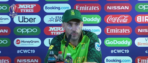 CWC_2019_MATCH25_NZvSA_SA_DU_PLESSIS_MEDIA_CONFERENCE_ICC