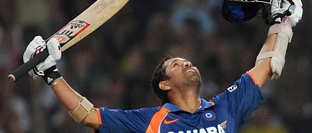 Tendulkar was the first man to hit an ODI double hundred