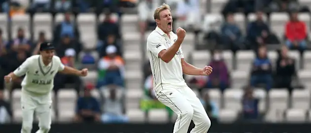 Kyle Jamieson starred in the WTC21 Final