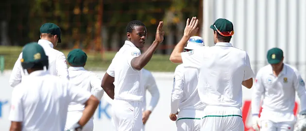 Kagiso Rabada made great use of the variable bounce on offer to wreck Bangladesh's middle-order with 3 for 33 in 10 overs, helping South Africa to a crushing 333-run win.