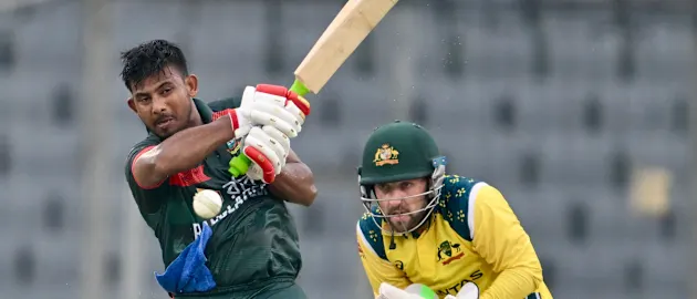 Mossadek Hossain was in top form in Bangladesh's landmark T20I series win against Australia