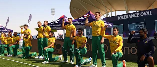 South Africa players at the ICC Men's T20 World Cup