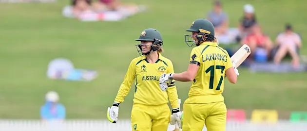 Meg Lanning and Rachael Haynes