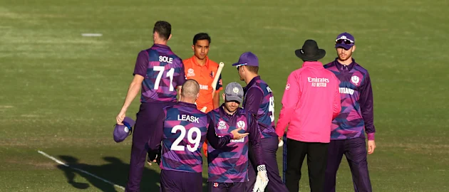 Netherlands fell short by 18 runs against Scotland