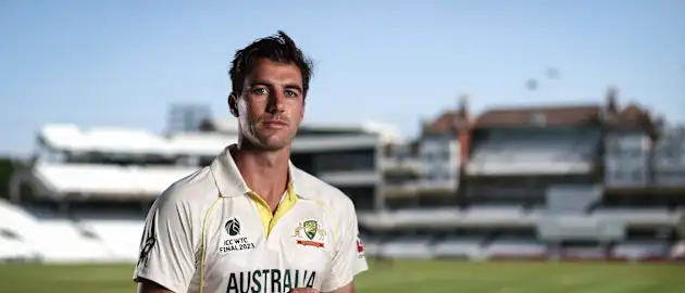 Australian Captain Pat Cummins in their WTC Final kit
