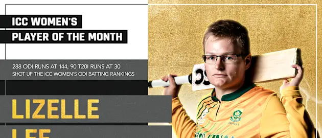 Lizelle Lee: ICC Women's Player of the Month for March 2021