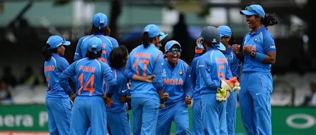 India Women celebrating