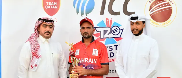 Player of the match: Sarfaraz Ali of Bahrain