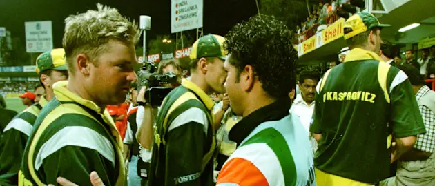 Tendulkar's innings of 143 at Sharjah helped India progress to the final of the tournament, which they went on to win