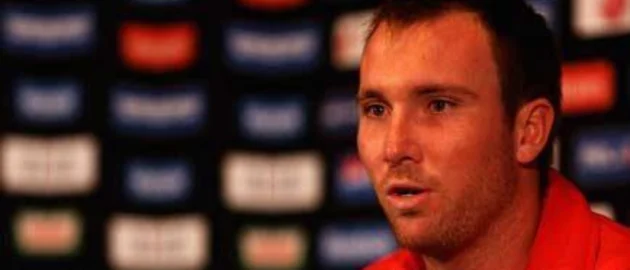 37737 Zimbabwe captain Brendan Taylor speaking in Colombo
