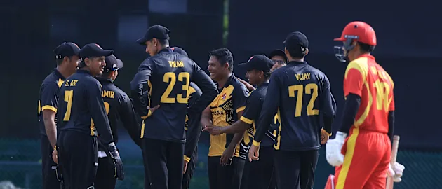 Malaysia beat China by eight wickets in the opening match of the ICC Men’s T20 World Cup Asia Regional Qualifier B