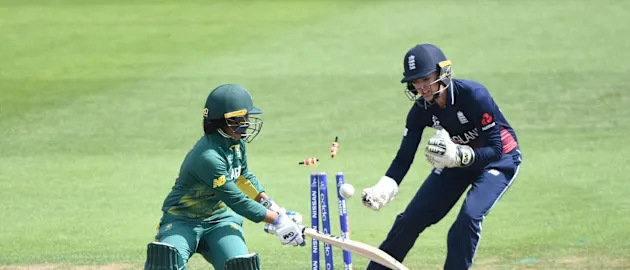 Sarah Taylor was just as good behind the stumps, effecting six dismissals, including a leg-side stumping of South Africa’s Trisha Chetty in the semi-final