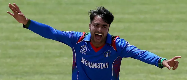 Rashid Khan has picked up four wickets in the three games, including three against Zimbabwe