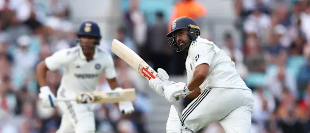 Karun Nair in action at The Oval