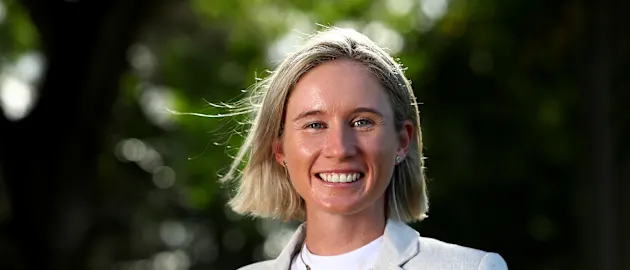 Beth Mooney  scraped past captain Meg Lanning to win the Belinda Clark Award