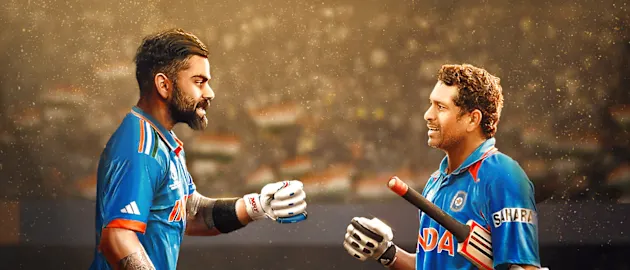 Virat Kohli equalled Sachin Tendulkar's record tally of ODI tons in Mumbai against Sri Lanka