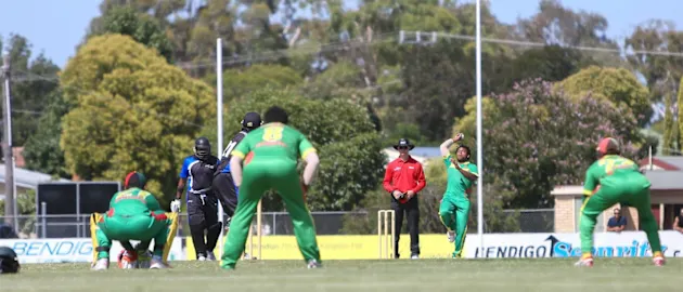 Wesley Viraliliu in action for Vanuatu men's team in 2017