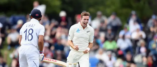 Tim Southee has dismissed Kohli 10 times in International cricket - most by any bowler