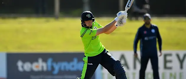Delany smashed a 28-ball 52, his maiden T20I fifty, in the Ireland tri-series match against Scotland